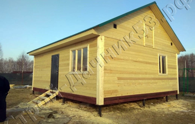 1 Брусовой дом ОД-14, 7×8, 56 м², Московская область, Озёрский район, ДНП Озёрный (2)